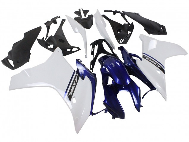 Blanc Bleu Carénage Moto Honda CBR600F 2011-2013