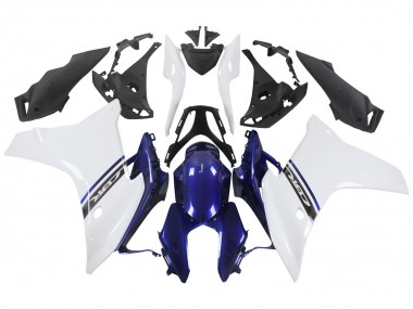 Blanc Bleu Carénage Moto Honda CBR600F 2011-2013 Pas Chère
