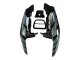 Argent Noir Brillant Carénage Moto Honda CBR900RR 893 1992-1993