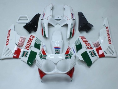 Blanc Rouge Vert Castrol HRC Carénage Moto Honda CBR900RR 893 1992-1993 Pas Chère