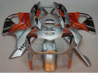 Argent Orange Noir Brillant Carénage Moto Honda CBR900RR 893 1992-1993 Pas Chère
