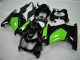 Noir Brillant Vert Carénage Moto Kawasaki EX250 2008-2012