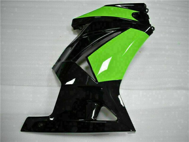 Noir Brillant Vert Carénage Moto Kawasaki EX250 2008-2012