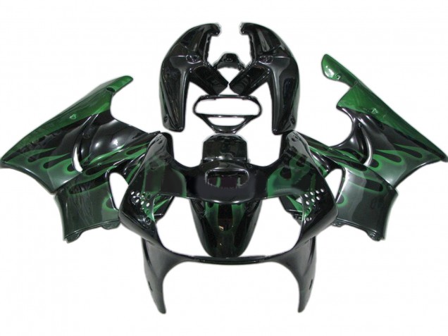Noir Brillant Vert Flamme Carénage Moto Honda CBR900RR 919 1998-1999