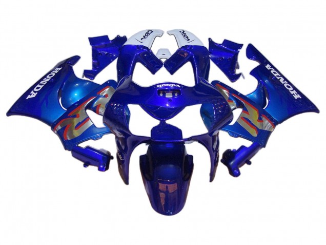 Blanc Bleu Argent Carénage Moto Honda CBR900RR 919 1998-1999