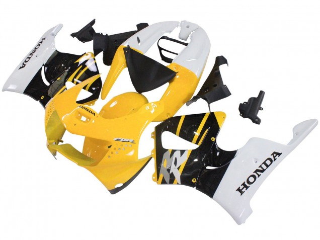 Blanc Jaune Noir Brillant Carénage Moto Honda CBR900RR 919 1998-1999