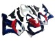 Blanc Rouge Bleu Carénages Moto Honda CBR900RR 929 2000-2001