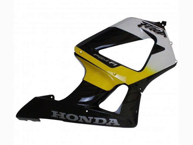 Blanc Jaune Noir Brillant Carénage Moto Honda CBR900RR 929 2000-2001