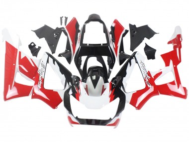 Blanc Rouge Noir Brillant Courses Carénage Moto Honda CBR900RR 929 2000-2001 Pas Chère