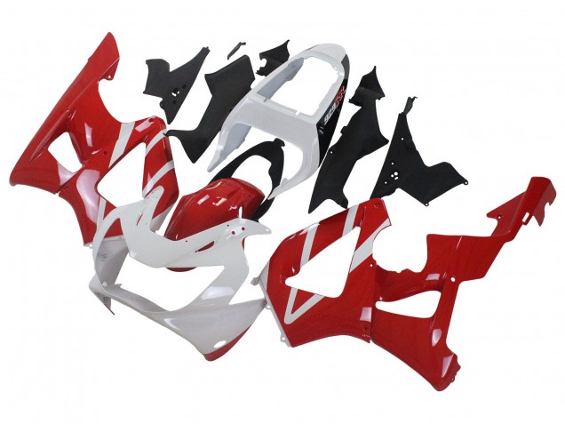 Blanc Rouge Carénage Moto Honda CBR900RR 929 2000-2001