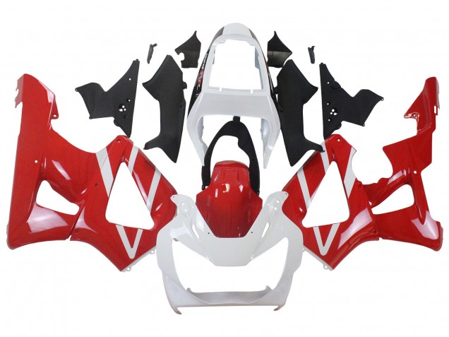 Blanc Rouge Carénage Moto Honda CBR900RR 929 2000-2001