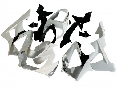 Blanc Argent Carénage Moto Honda CBR900RR 929 2000-2001 Pas Chère