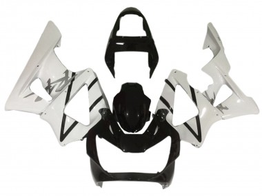 Blanc Noir Brillant Carénage Moto Honda CBR900RR 929 2000-2001 Pas Chère