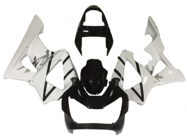 Blanc Noir Brillant Carénage Moto Honda CBR900RR 929 2000-2001