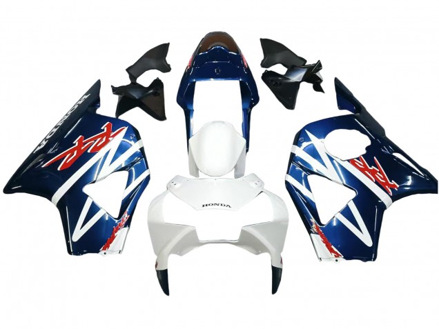 Blanc Bleu Foncé Carénage Moto Honda CBR900RR 954 2002-2003