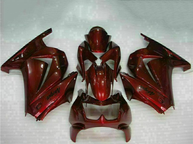 Rouge Marron Carénage Moto Kawasaki EX250 2008-2012
