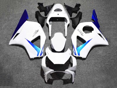 Blanc Bleu Carénage Moto Honda CBR900RR 954 2002-2003 Pas Chère