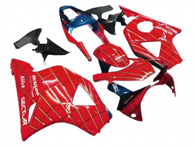 Rouge Bleu Foncé Dunlop Carénage Moto Honda CBR900RR 954 2002-2003 Pas Chère