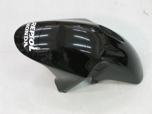 Argent Noir Brillant Carénage Moto Honda CBR900RR 954 2002-2003