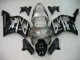 Argent Noir Brillant Carénage Moto Honda CBR900RR 954 2002-2003