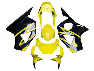 Jaune Argent Noir Carénage Moto Honda CBR900RR 954 2002-2003 Pas Chère
