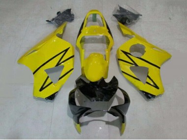Jaune Noir Brillant Carénage Moto Honda CBR900RR 954 2002-2003 Pas Chère