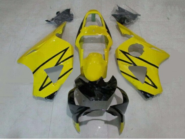 Jaune Noir Brillant Carénage Moto Honda CBR900RR 954 2002-2003