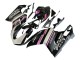 Blanc Rose Noir Brillant Connie Carénage Moto Ducati 848 2007-2014