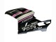 Blanc Rose Noir Brillant Connie Carénage Moto Ducati 848 2007-2014