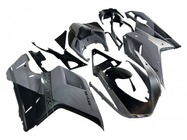 Argent Or Noir Mat Carénage Moto Ducati 848 2007-2014 Pas Chère