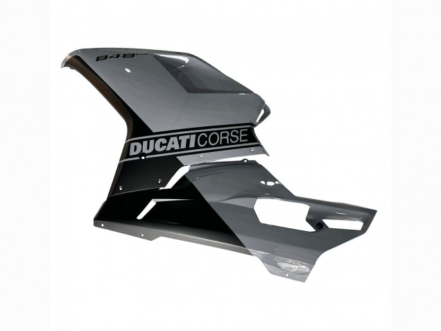 Argent Or Noir Mat Carénage Moto Ducati 848 2007-2014