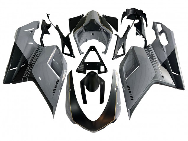 Argent Or Noir Mat Carénage Moto Ducati 848 2007-2014