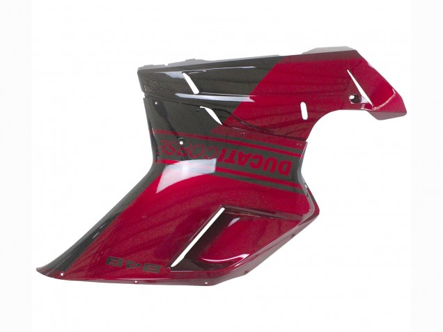 Rouge Noir Brillant Carénages Moto Ducati 848 2007-2014