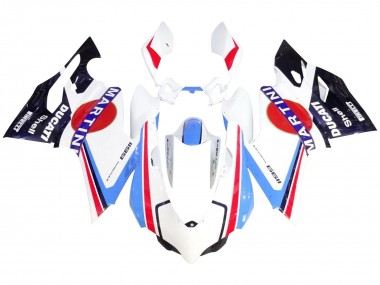 Blanc Rouge Bleu Noir Brillant Martini Carénage Moto Ducati 1199 2011-2014 Pas Chère