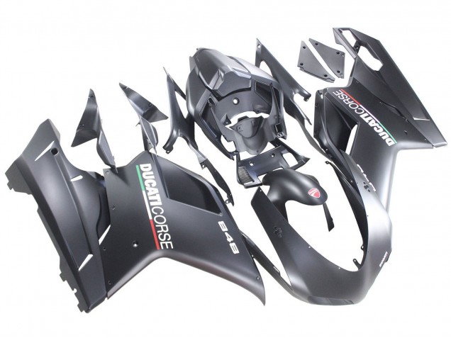 Gris Mat Carénage Moto Ducati 848 2007-2014
