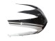 Blanc Noir Brillant Corse Carénage Moto Ducati 848/1098/1198 2007-2014