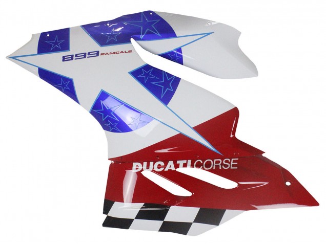 Blanc Bleu Rouge Noir Carénage Moto Ducati Panigale 899 2011-2014