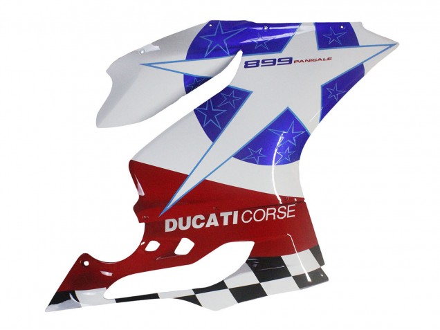Blanc Bleu Rouge Noir Carénage Moto Ducati Panigale 899 2011-2014