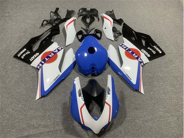 Blanc Bleu Noir Brillant Martini Carénage Moto Ducati Panigale 899/1199 2011-2014