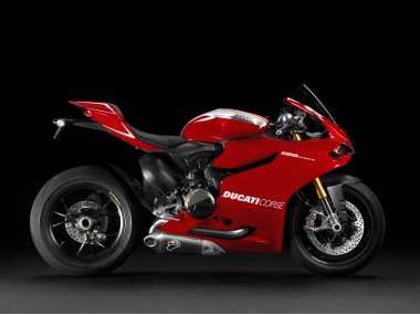 Rouge Carénages Moto Ducati 1199 2011-2014 Pas Chère