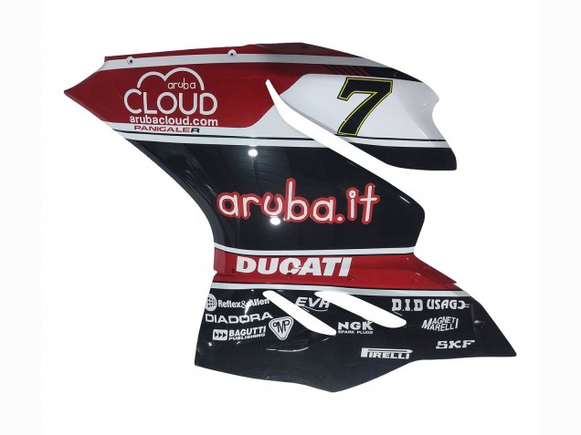 Blanc Rouge Noir Brillant Aruba.it 7 Carénage Moto Ducati Panigale 899/1199 2011-2014