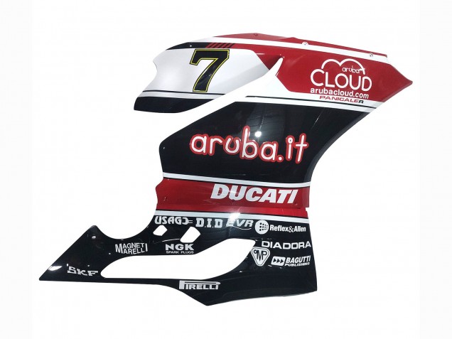 Blanc Rouge Noir Brillant Aruba.it 7 Carénage Moto Ducati Panigale 899/1199 2011-2014