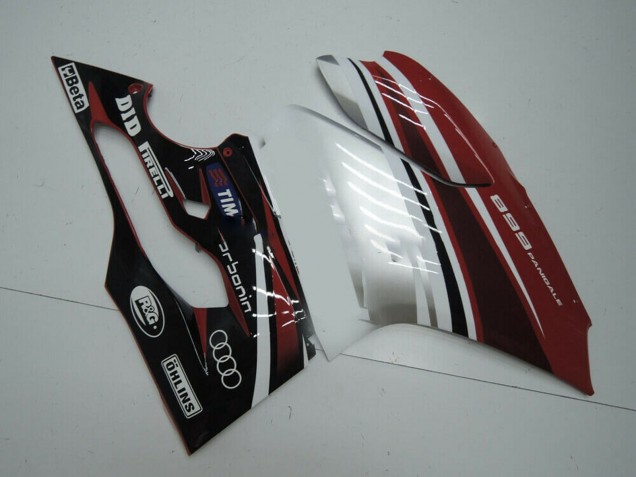 Blanc Rouge Noir Brillant Carénages Moto Ducati Panigale 899 2011-2014