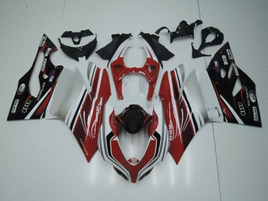 Blanc Rouge Noir Brillant Carénages Moto Ducati Panigale 899 2011-2014 Pas Chère