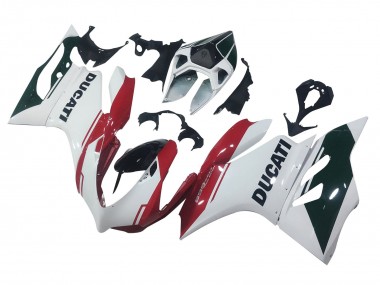 Blanc Rouge Noir Brillant Carénage Moto Ducati Panigale 899 2011-2014 Pas Chère