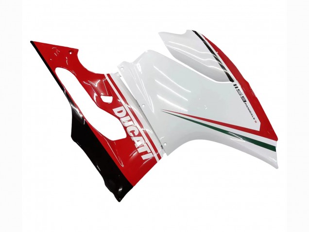 Blanc Rouge Vert Noir Brillant Carénage Moto Ducati 1199 2011-2014