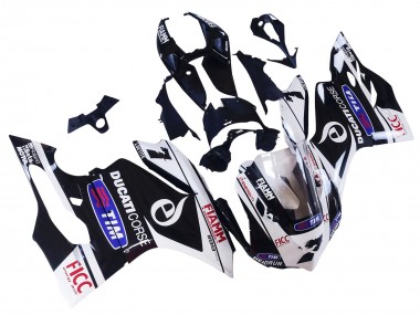 Blanc Noir Bleu Fiamm Ficc 7 Carénage Moto Ducati Panigale 899/1199 2011-2014 Pas Chère