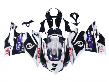 Blanc Noir Bleu Fiamm Ficc 7 Carénage Moto Ducati Panigale 899/1199 2011-2014 Pas Chère