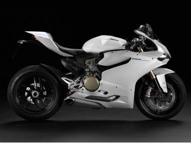 Blanc Carénage Moto Ducati 1199 2011-2014 Pas Chère