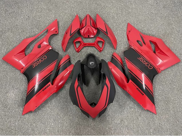 Rouge Noir Brillant Corse Carénage Moto Ducati 999 2003-2004
